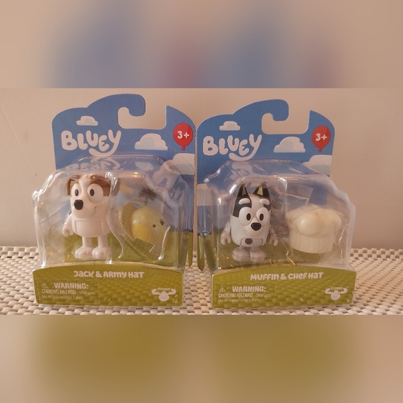 6pcs Bluey Bundle Cartoon Characters Dogs: Muffin, Jack, Grannies, Bingo, Bluey - Picture 3 of 4